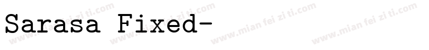 Sarasa Fixed字体转换